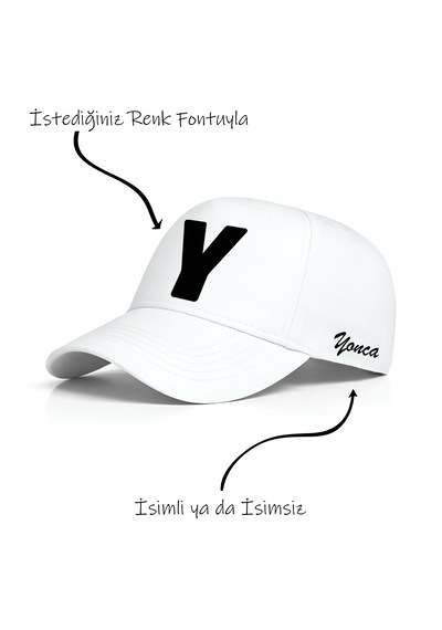 Ogc Y Harfi Unisex Şapka Beyaz