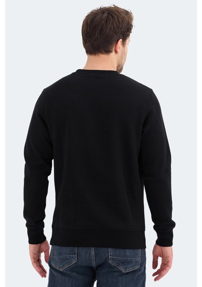 Jack & Jones 12256818 Erkek Siyah Sweatshirt Siyah