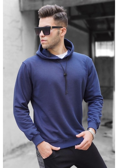 Madmext Lacivert Erkek Sweatshirt 5334 Lacivert