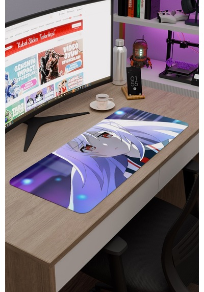 Plastic Memories Kaymaz Dikişli Kauçuk Oyuncu Mousepad V4 - 70x30 Xl Gaming Mouse Pad Fare Altlığı