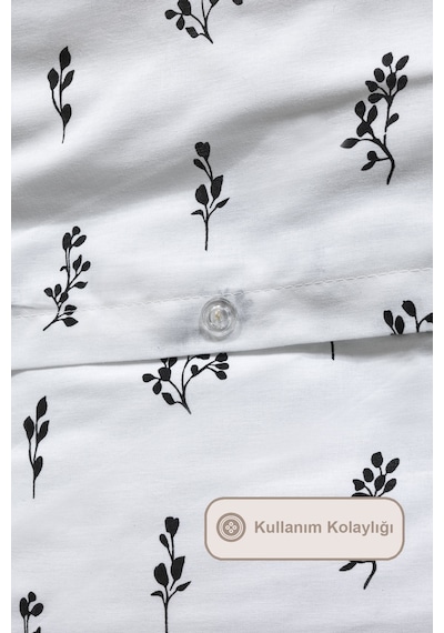 Elart Sonya Nevresim Seti Çift Kişilik Pamuklu Fırfırlı 200x220 Cm Krem Krem