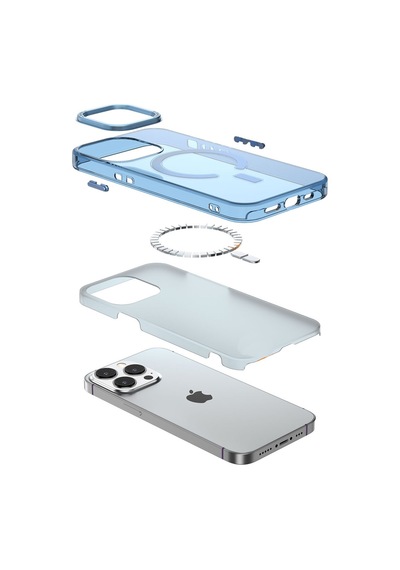 Newface Apple Uyumlu iPhone 14 Pro Kılıf Troy Magsafe Kapak - Sarı Sarı