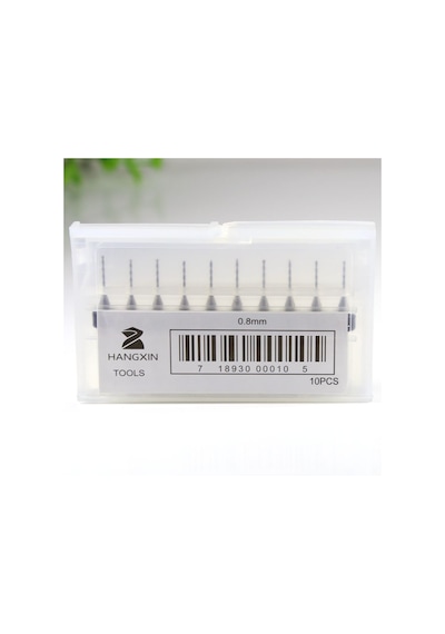 Schulzz 10 Parça 0.80 Mm Dremel Uyumlu Matkap Ucu Karbür Delme Mi