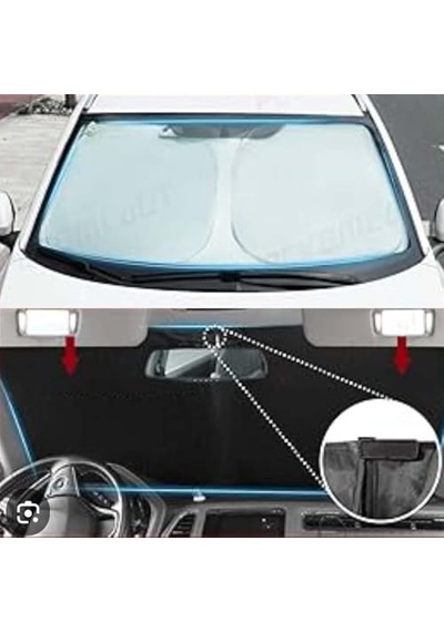 Tesla Model Y İçin Uyumlu Uv Koruma Ve Isı Önleyici Titanyum Gümüş Oto Güneşlik 87371944