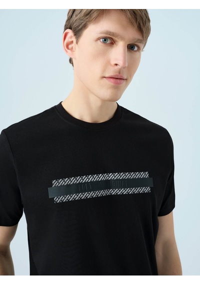 Loft Regular Fit Siyah Erkek T-shirt Lf2038585 Siyah