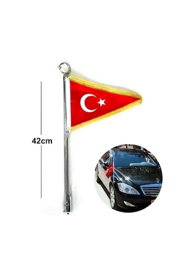 Oto Flama Bayrak Direği Tampona Takılan Bayrak Direği