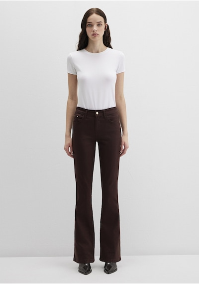 Mavi - Molly Kahverengi Gabardin Pantolon 1013691199 Kahverengi