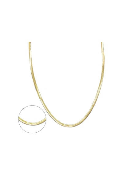 Çelik İtalyan Zincir Altın Kaplama 3 Mm Zn-135 Altın