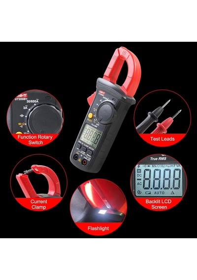 Akım Ölçüm Pensesi, Unı-t Ut200b+ Akım Pensesi Ac Akım True Rms Akım Ölçüm Cihazı Otomatik Ranging Ac/dc Geri