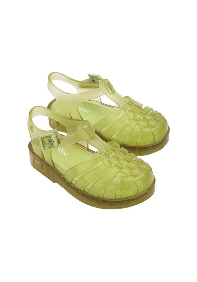 Mini Melissa Bebek Possession Transparan Mint Sandalet-14579 Yeşil
