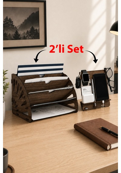 Quarter Masaüstü Organizer Ve Telefon Standı 2'li Set Ahşap Dosya Düzenleyici Dekoratif Dairesel Evrak Rafı Kahverengi - 901034195 Kahverengi Quarter Masaüstü Organizer Ve Telefon Standı 2'li Set Ahşap Dosya Düzenleyici Dekoratif Dairesel Evrak Rafı Kahverengi - 901034195 Kahverengi
