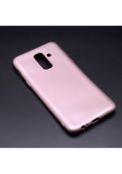 Galaxy J8 Kılıf Zore Premier Silikon Kapak Rose Gold