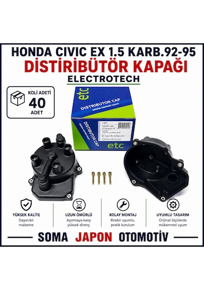 Civic 1.5 Ex Karb. 92-95 Distribütör Kapağı Dstk-105