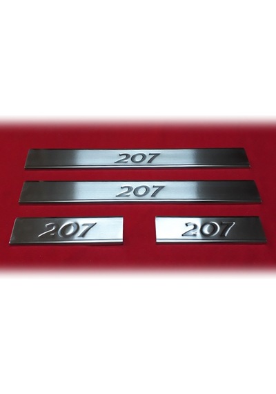 Peugeot 207 Krom Kapı Eşiği 2006-2012 4Prç