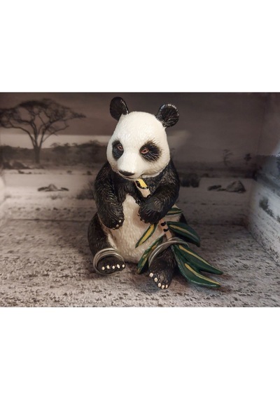 Calimera Toys Hayvan Figürleri Oyuncak Bambu Yiyen Panda Hayvan
