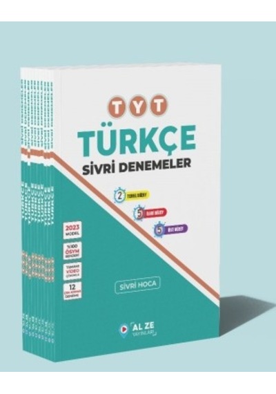 Alze Yayınları Tyt Türkçe Sivri Denemeler