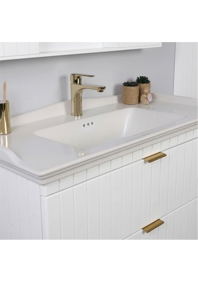 Kobos Noble 100 Cm Banyo Dolabı Seti Bianco Beyaz Kobos Noble 100 Cm Banyo Dolabı Seti Bianco Beyaz