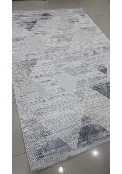 Safyün Halı Kadife Kf446 Gri 200 X 290 Renkli