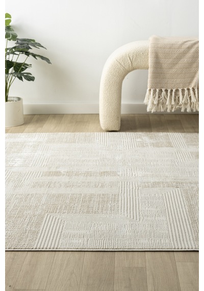 Hernes Krem Bej Salon Oturma Odası Çocuk Odası Yatak Odası Halısı Hm-6014