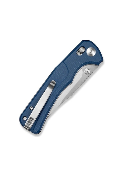 Sencut Slybolt Blue Canvas Micarta Handle Satin Finished 9cr18mov Blade Kamp Çakı Mavi