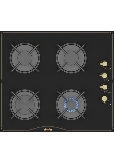 Simfer 8 Fonksiyon Retro Siyah Multi Turbo 3'lü Ankastre Set (7349 Fırın + 3325 Ocak + 9612 Davlumbaz)
