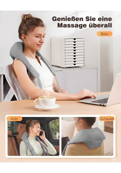 Knqze Shiatsu Masaj Aleti 4d, 2026 Isı İle Kablosuz Boyun Masajı, Geliştirilmiş Grafen Isıtma, Boyun, Omuz, Sırt İçin 4d Shiatsu Derin Yoğurma Boyun Masajı, Erkekler İçin Hediyeler, Gri Knqze Shiatsu Masaj Aleti 4d, 2026 Isı İle Kablosuz Boyun Masajı, Geliştirilmiş Grafen Isıtma, Boyun, Omuz, Sırt İçin 4d Shiatsu Derin Yoğurma Boyun Masajı, Erkekler İçin Hediyeler, Gri
