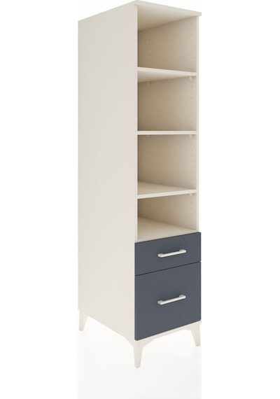 Kronos Dolap 4 Raflı 2 Çekmeceli 44x59x182 Aytaşı-antrasit Aytası
