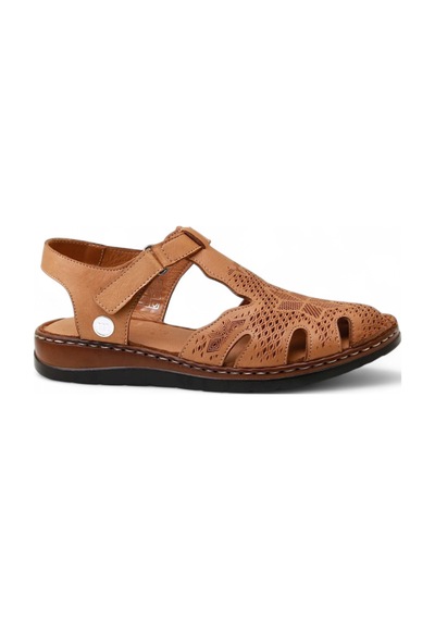 Mammamia D25ys-2550 Deri Comfort Kadın Sandalet Taba