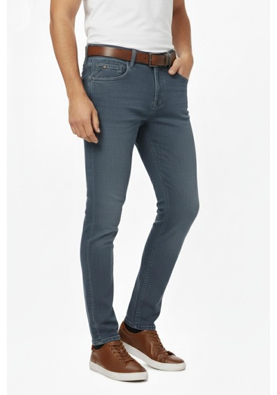 Erkek Silim Fit Jeans Model Pantolon 310 Bgl-st04976 Koyu Gri