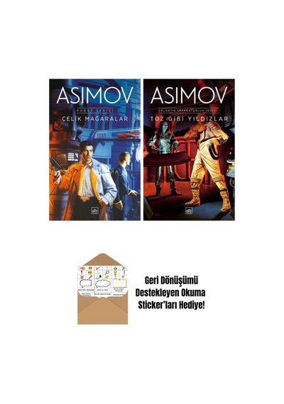 Çelik Mağaralar Robot Serisi 1. Kitap + Toz Gibi Yıldızlar Galaktik İmparatorluk Serisi 1