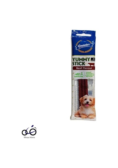 Gnawlers Yummy Meaty Biftek Aromalı Köpek Ödül Çubuğu 20gr
