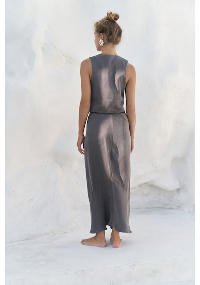 Mai Collection Mai Studios Co. Katanya Antrasit Yelek Etek Takım Antrasit