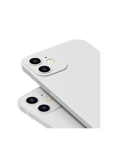 Apple Uyumlu iPhone 12 Kılıf 360 Derece Full Koruma Kılıf Beyaz