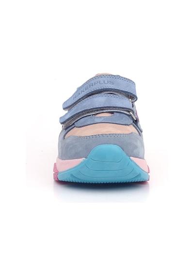 Ortopedikal 3880 Rakerplus Hakiki Deri Mavi Pudra Çocuk Sneakers Spor Ayakkabı Cırtlı Mavi Pudra