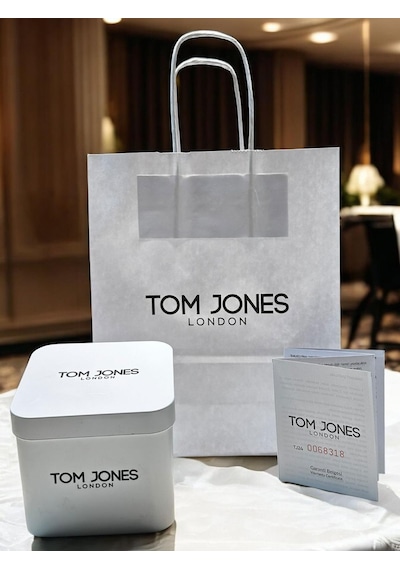 Tom Jones Çelik Kordon 3 Atm Suya Dayanıklı 2 Yıl Garantili Erkek Kol Saati Tje1.2389.7 Gri