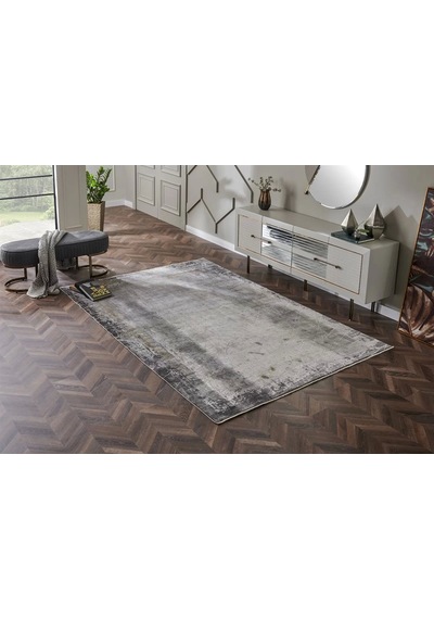 Hoom Rugs Bomonti Mhl 09 Grey Viskon & Akrilik Modern Salon Halısı Gri