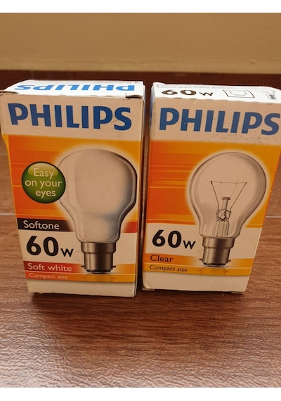 60 W Philips Gün Işığı Soft Ampul E27 Duy 1 Adet