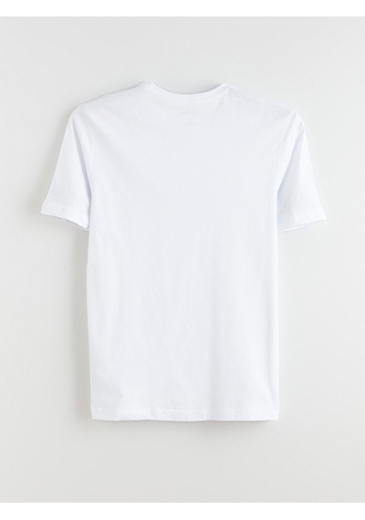 Lcwaıkıkı Classic Beyaz %100 Pamuk Regular Fit Basic Tişört