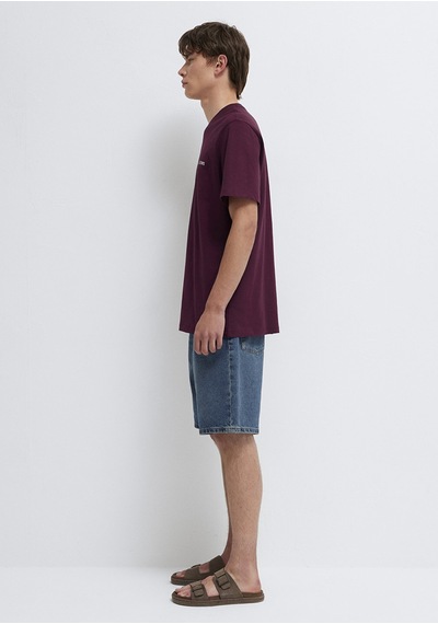 Mavi - Mavi Jeans Baskılı Bordo Tişört 0613577-70434