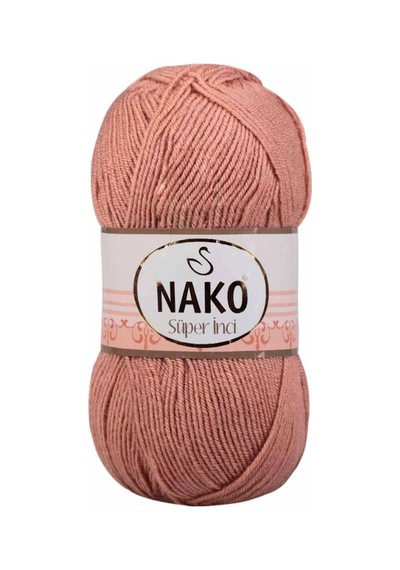 Nako Süper İnci El Örgü İpi 100 gr | Badem İçi 11071