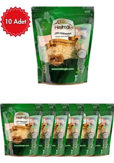 Haşiroğlu Doğal Tarhana Cips 225 Gr X 10 Paket Katkısız & Fırınlanmış Atıştırmalık