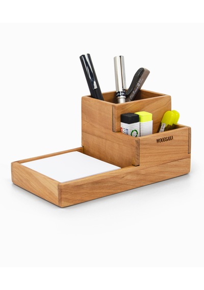 Woodsaka Prokit Çok Amaçlı Organizer Bölümlü Kalemlik Ve Not Kağı