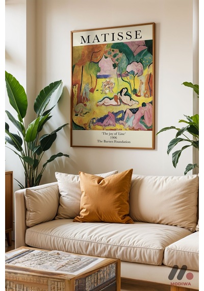 Matisse Joy Of Life, Ahşap Çerçeveli Duvar Tablosu - Modern Ev Dekorasyonu