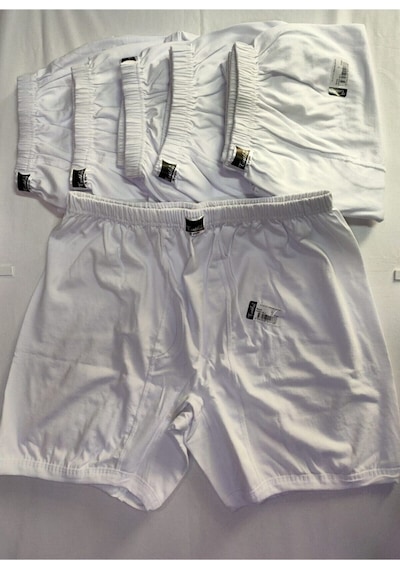 Tutku Erkek Beyaz Boxer 6 Adet 001