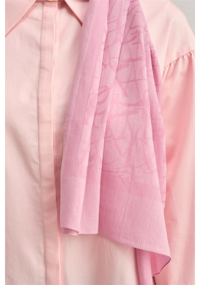 Armine Tencel İpek Kaligrafi Desen Şal 32110 Pembe