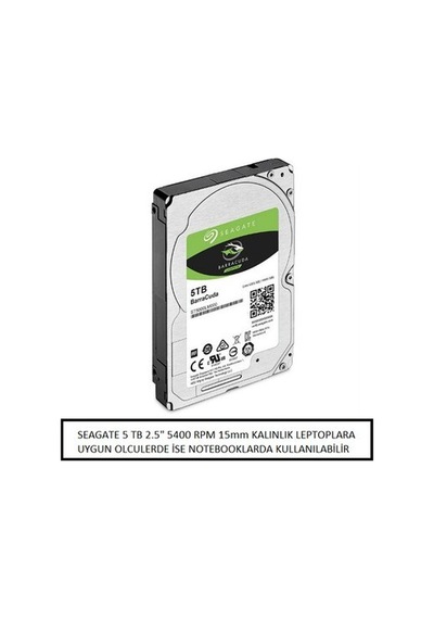 Seagate Barracuda 5tb 5400rpm Sata 6gb/s 128 Mb Cache 2.5\