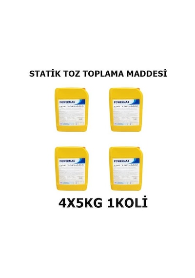 Powermax Statik Toz Toplama Maddesi Toz Toplama Deterjanı 4x5 Kg1