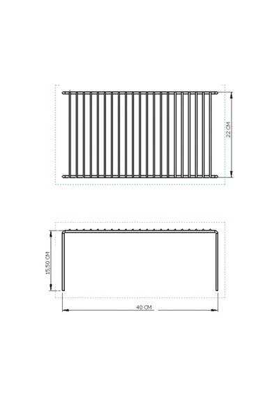 Edora Home Dolap İçi Düzenleyici Çok Amaçlı Gümüş Raf - Metal Paslanmaz