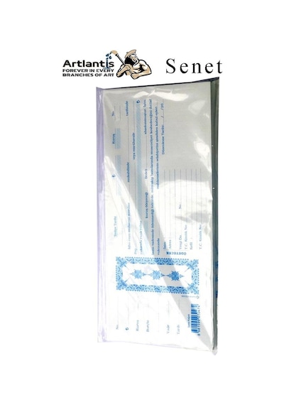 Senet Koçanı 100 Lü 1 Paket Senet Bono Borç Alacak Senedi Poşetli 12x25 Cm
