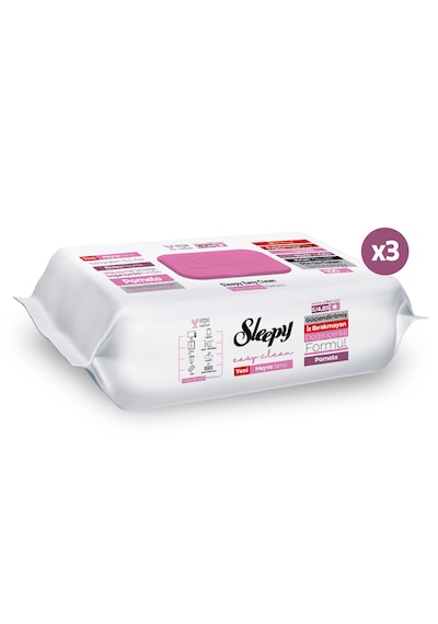 Sleepy Meyve Serisi Yüzey Temizlik Havlusu Mendili Pomelo 3x100 300 Yaprak Beyaz
